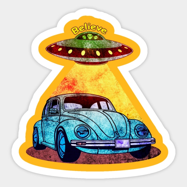 ufo Sticker by vanpaul54